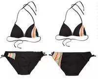 2013 paul smith swimwear femmes genereux bikini britain ps1009 black